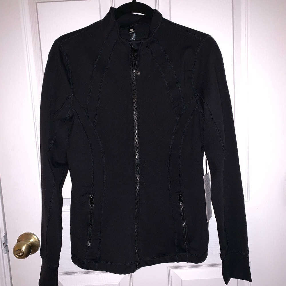 90Degrees By Reflex Black Zip Up Size Large NWT